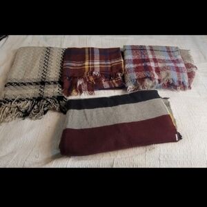 Set of Four Cozy Scarves Womens scarf bundle winter accessories